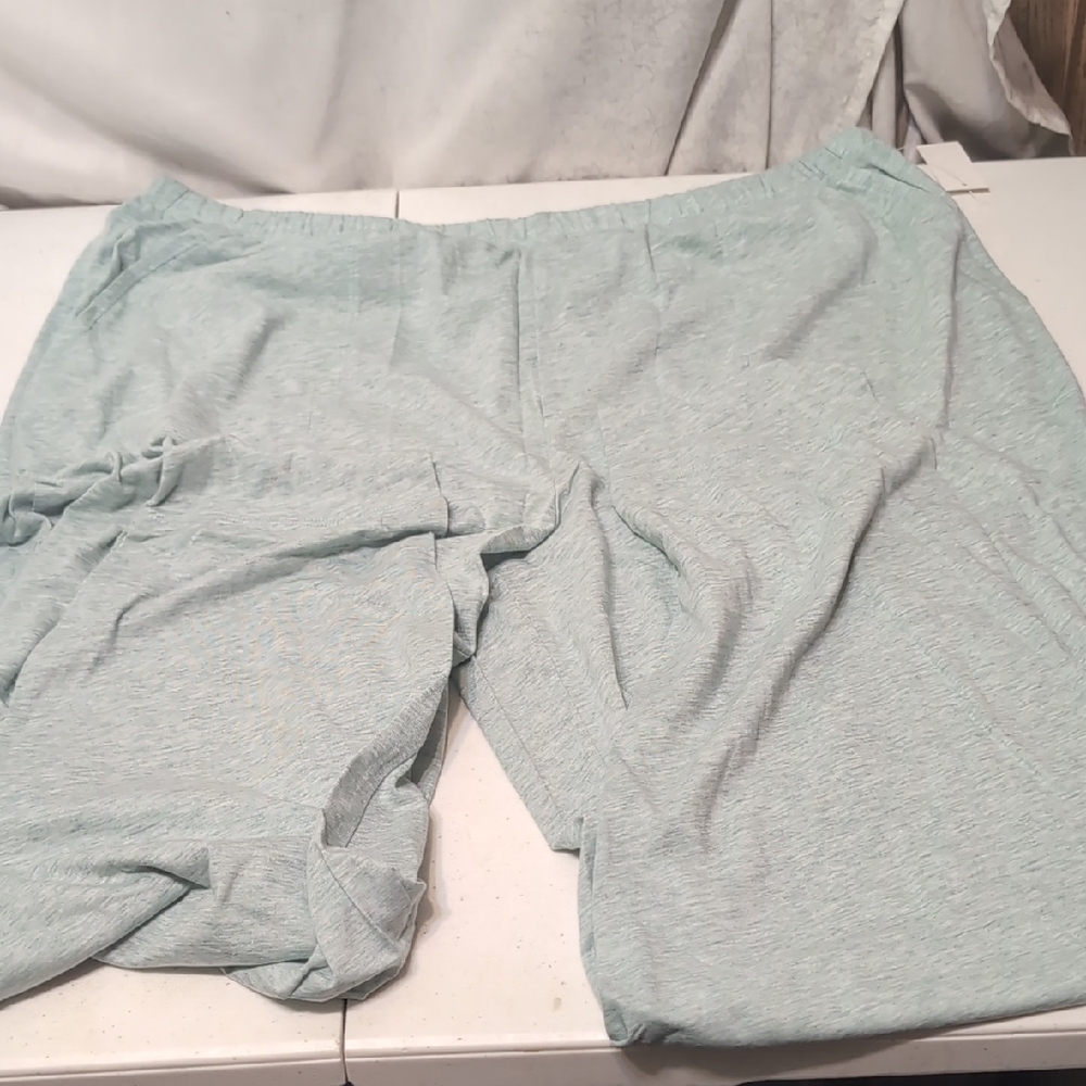 Talbots Haven Well Within Aqua Full Length Lounge/PJs Size XL. NWT Cuffed Leggs